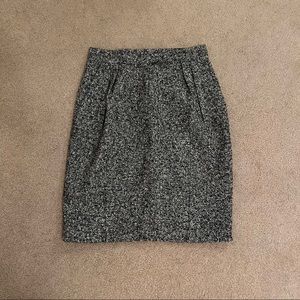 MaxMara Women’s Wool Blend Ash Gray Pencil Skirt Size 8